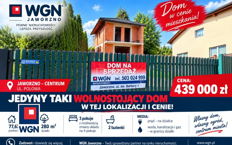 Dom na  sprzedaż Jaworzno - Nowy Dom w cenie mieszkania